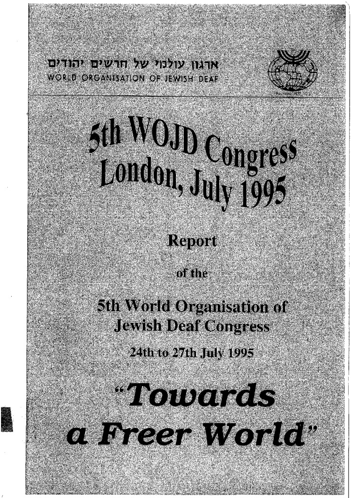 thumbnail of 5th WOJD Congress report July 1995